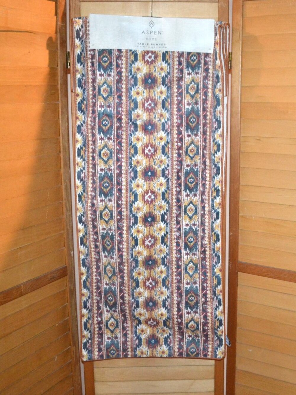 Tabletop Runner NWT Aspen Southwestern Tribal Earthy Aztec